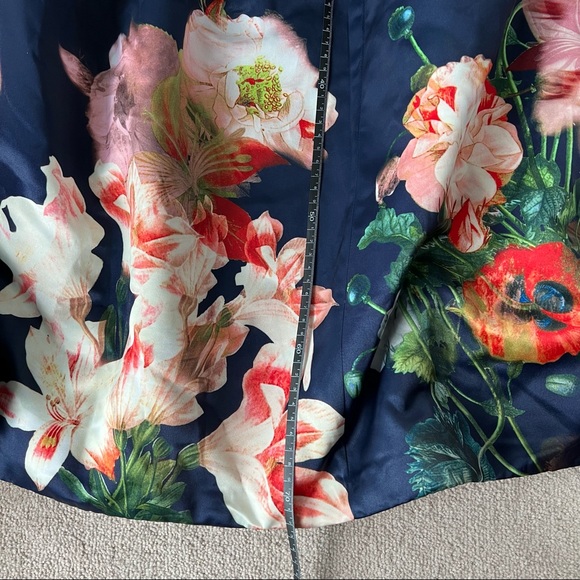 Love Bonito Midi Flower Poofy Blue Skirt - Picture 6 of 8